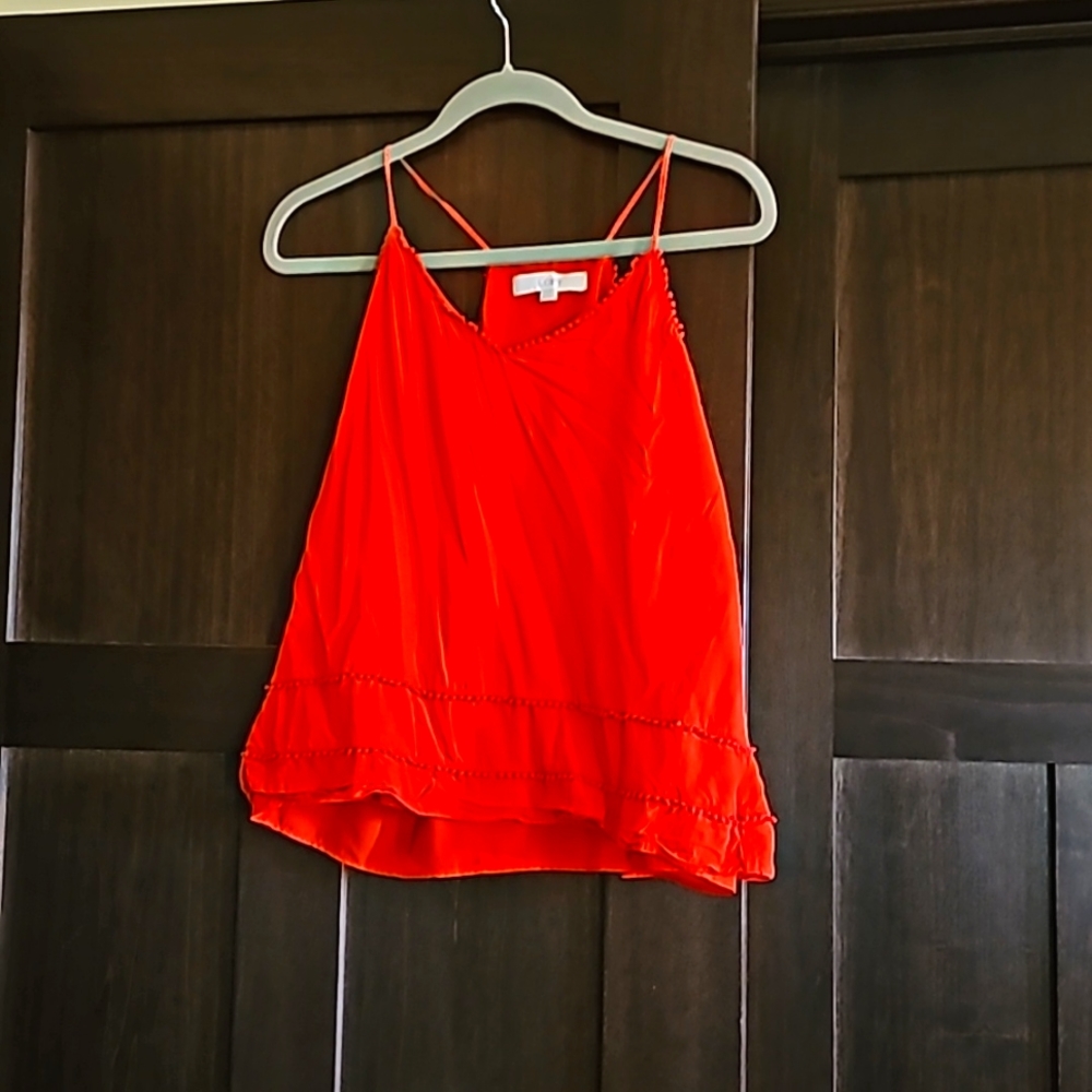 Loft XS ruffled tank